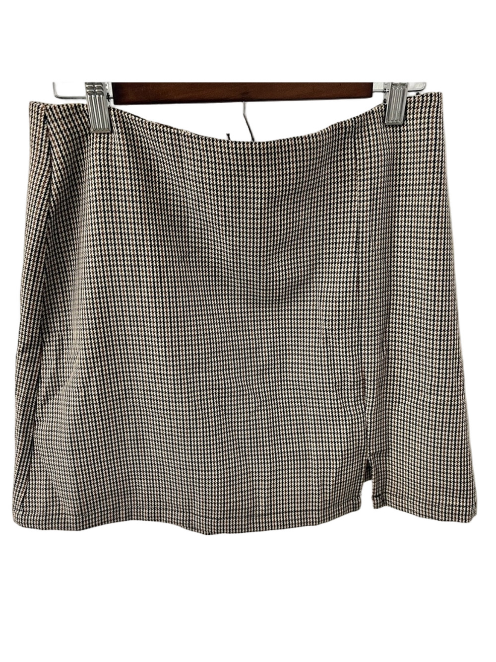 Cider Houndstooth Mini Skirt 8